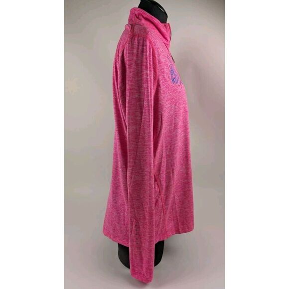 Nike Dri-fit Portland To Coast Pink  1/4 Zip Sweater Jacket Size XL - Picture 5 of 8